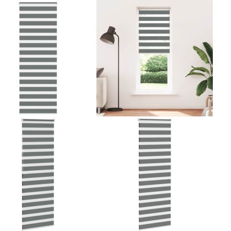 Tenda a Rullo Zebra Larghezza Tessuto 75,9 cm Poliestere - Tenda zebrata - Privacy