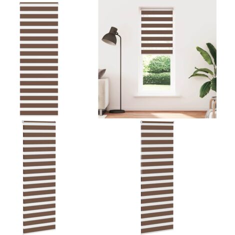Tenda a Rullo Zebra Larghezza Tessuto 80,9 cm Poliestere - Tenda zebrata - Privacy