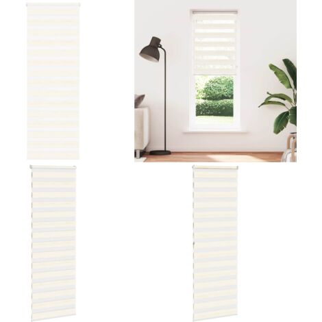 Tenda a Rullo Zebra Larghezza Tessuto 80,9 cm Poliestere - Tenda zebrata - Privacy