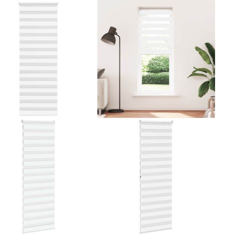 Tenda a Rullo Zebra Larghezza Tessuto 85,9 cm Poliestere - Tenda zebrata - Privacy