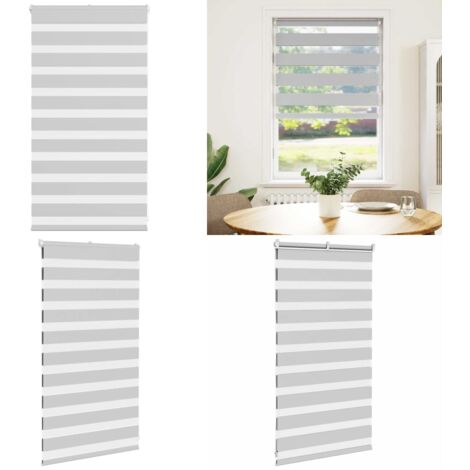 Tenda a Rullo Zebra Larghezza Tessuto 85,9 cm Poliestere - Tenda zebrata - Privacy
