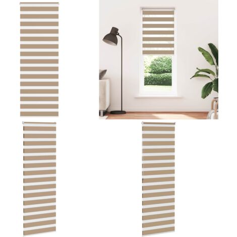 Tenda a Rullo Zebra Larghezza Tessuto 85,9 cm Poliestere - Tenda zebrata - Privacy
