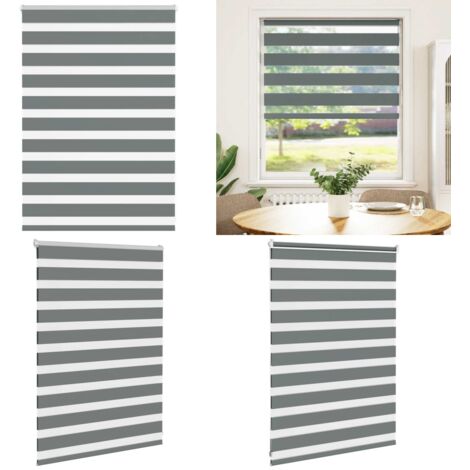 Tenda a Rullo Zebra Larghezza Tessuto 90,9 cm Poliestere - Tenda zebrata - Privacy
