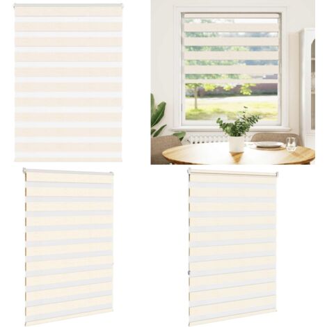 Tenda a Rullo Zebra Larghezza Tessuto 90,9 cm Poliestere - Tenda zebrata - Privacy