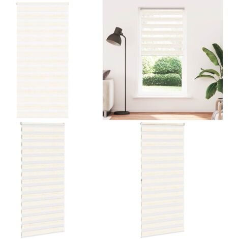 Tenda a Rullo Zebra Larghezza Tessuto 95,9 cm Poliestere - Tenda zebrata - Privacy