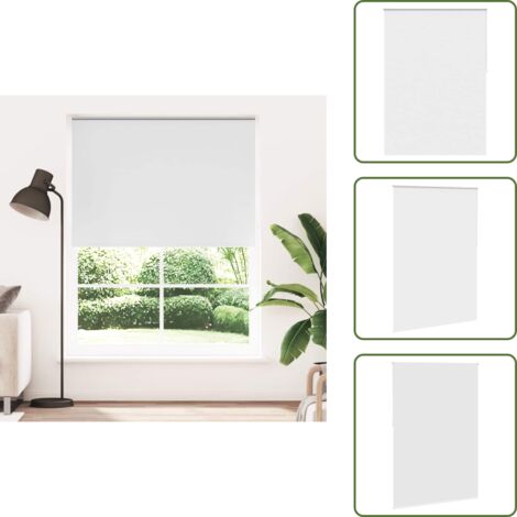 Tenda a soffitto - vidaXL Tenda a rullo oscurante 164,4x230 cm Tessuto Larghezza 160 cm bianco - Tenda per finestra