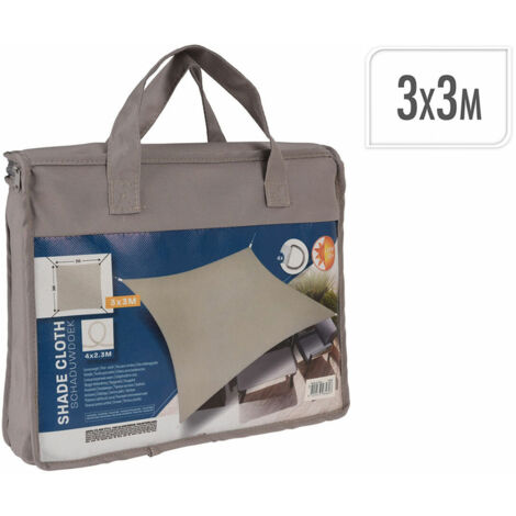Tenda a vela color tortora 3 x 3 m