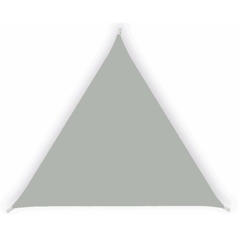 Tenda a Vela Ombreggiante Triangolare 5x5x5m in Poliestere Grigio Cenere