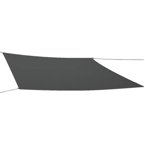 Tenda a Vela Quadrata 3x3 m Antracite Ombreggiante per Uso Esterno