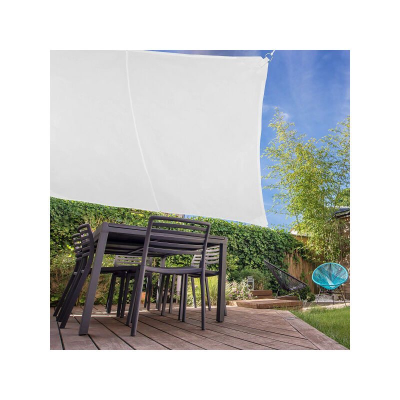 Tenda Vela Quadrata 3,6x3,6 Bianco - Verdelook