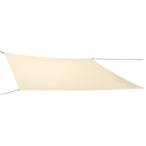 Tenda a Vela Rettangolare 4x5 m Beige Impermeabile da Esterno