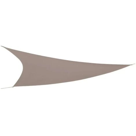 Tenda a Vela Triangolare 3x3 m Tortora per Ombreggiare Zone Esterne