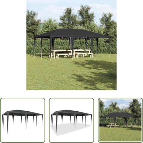 Tenda all'aperto -  Tenda Party Antracite 600 x 400 x 266 cm Polietilene e Acciaio