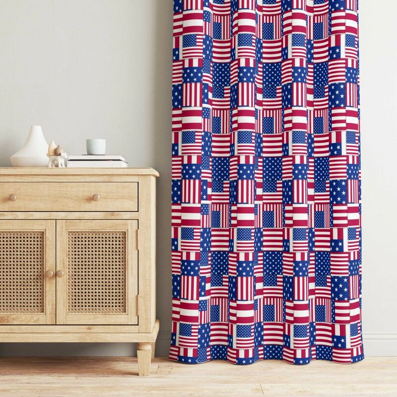Tenda America Americana U.s.a. Cm.140x280 Made In Italy