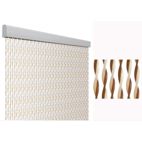 Tenda anti mosche per la casa tenda anti insetti 120 x 230 centimetri tenda protettiva beige e marrone