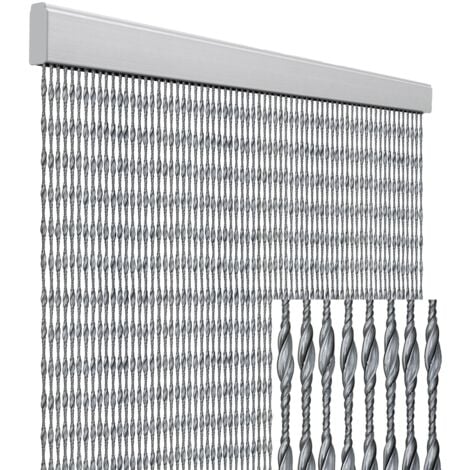 Tenda anti mosche per la casa tenda anti insetti 120 x 230 centimetri tenda protettiva color argento