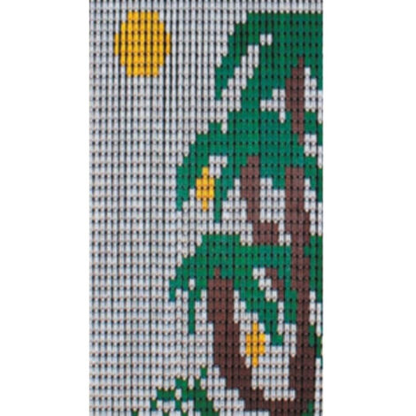 Tenda antimosche a piastrine per esterno e interno in resina e profilo in pvc - 120x230 cm