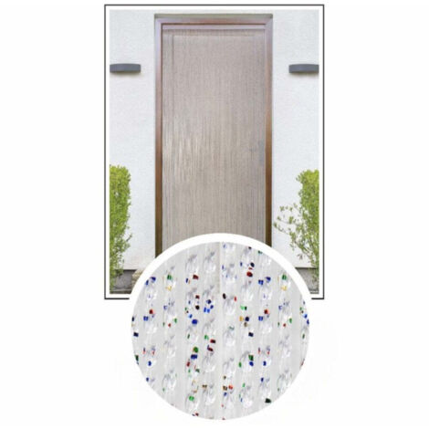 Tenda antimosche in pvc forma cilindrica trasparente per esterno e interno - 120x220 cm