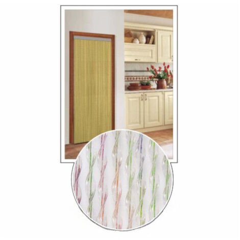 Tenda antimosche in pvc forma elicoidale per esterno e interno - 120x220 cm