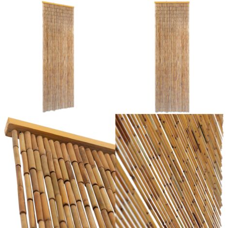 Tenda Antimosche per Porte in Bambù 56x185 cm - Antimosche - Bambù