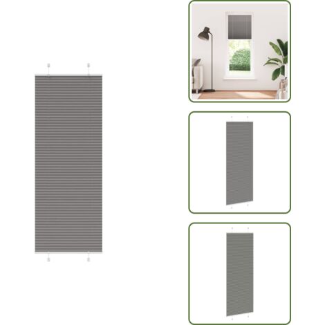Tenda antracite - vidaXL Tenda Plissettata Antracite 75x200 cm Larghezza Tessuto 74,4 cm - Tenda da finestra