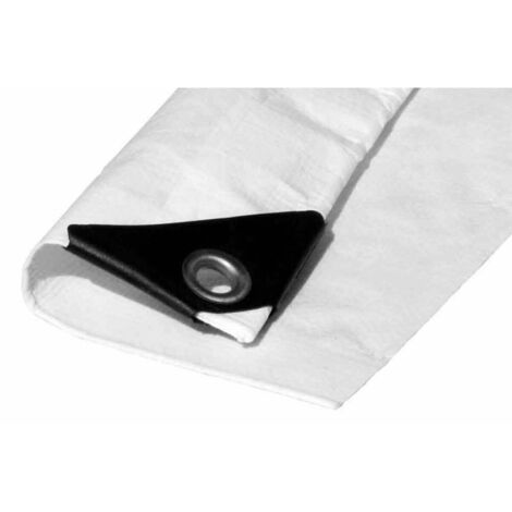 Tenda bifacciale 5x8m. colore bianco. densità 90g/m² edm