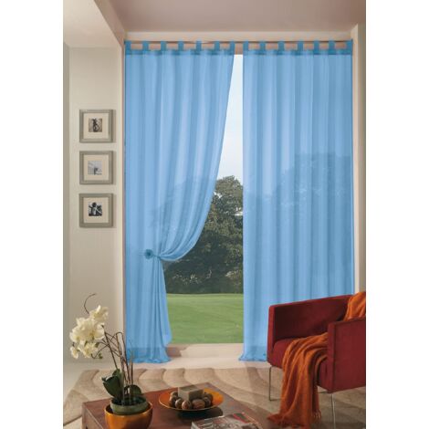 Tenda Boucle Soft Blu 140 x 290 cm