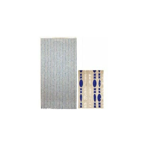 Tenda Corallo Blu-Cristallo - 96 fili cm.120x230h.