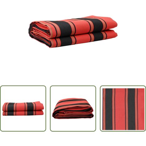 Tenda da balcone -  Sostituzione Tenda da sole Arancione e Nero 1000 x 160 cm