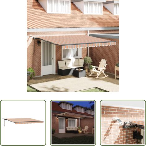 Tenda da balcone -  Tessuto per Tenda con Multicolore 400 × 300 cm Poliestere