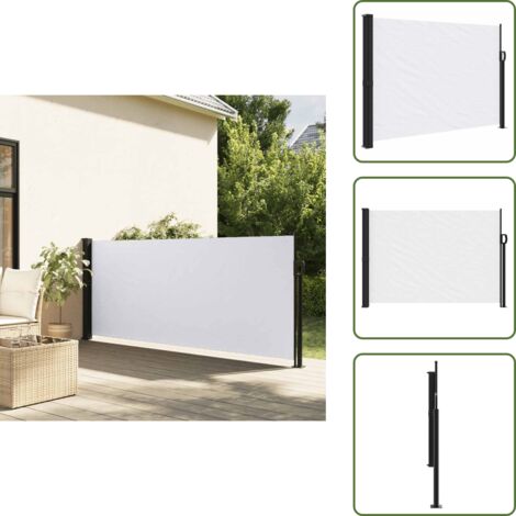 Tenda da balcone - vidaXL Tenda da Sole Laterale Retrattile Bianco 140x500 cm - Tenda da terrazza