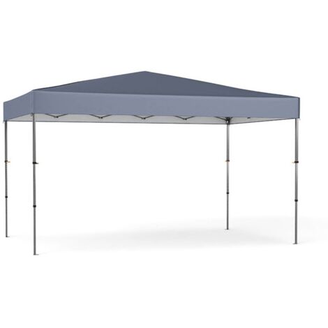 Tenda da campeggio per eventi commerciali da esterno pieghevole, 365 x 225 CM tenda a baldacchino pop-up con borsa portatile Grigio