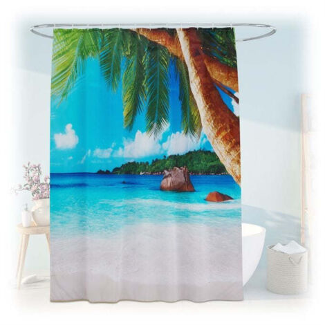 Tenda da doccia 180x200 cm con motivo