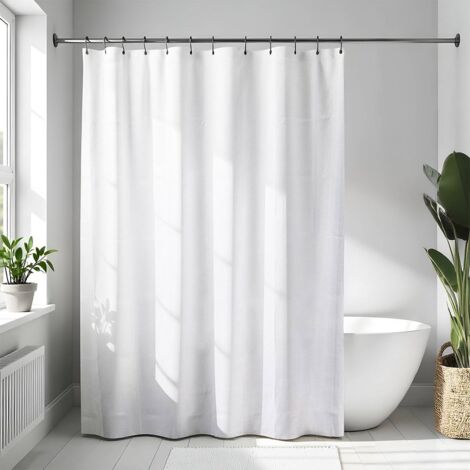 Tenda da doccia bianco diamante, altezza 200 cm