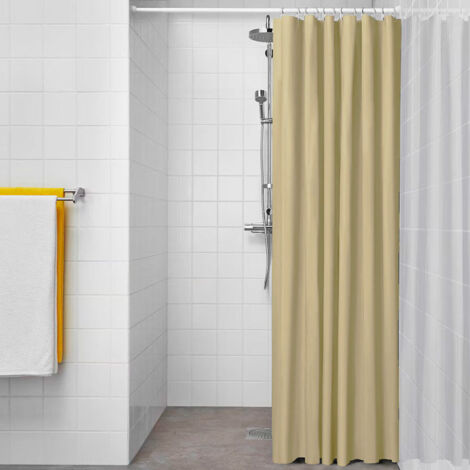 Tenda da Doccia Exma Beige PVC 180 x 180 cm