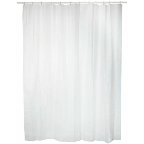 Tenda da Doccia Exma Bianco PVC 140 x 180 cm
