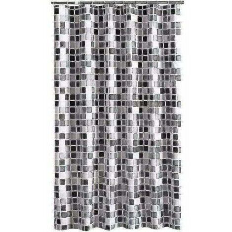 Tenda da doccia GABRIELLE 200 x 220 cm (L x A), antimuffa, antibatterica, idrorepellente, tessuto in morbido poliestere