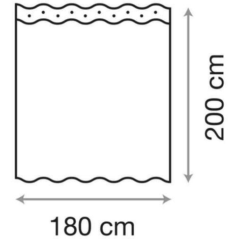 Tenda da doccia in piuma 180 x 200 cm
