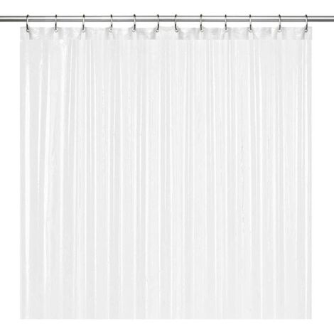 Tenda da doccia in plastica PEVA impermeabile atossica di alta qualità KZQ con occhielli smerigliati antiruggine, accessorio da bagno resistente, 180 x 180 cm