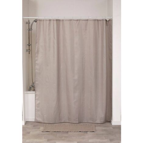 Flaminia FNTD Tenda doccia in misto lino resinato composta da 2 teli per  vasca-doccia FONTANA - colore BIANCO