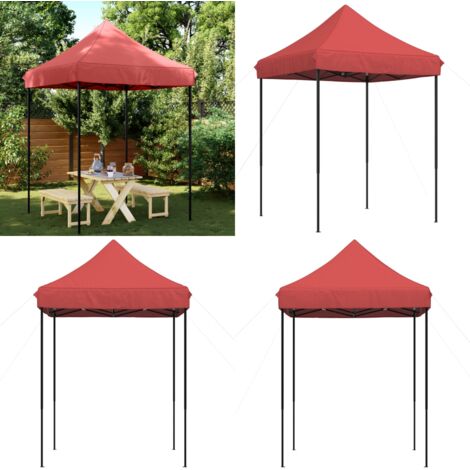 Tenda da Festa Pieghevole Pop-Up Bordò 200x200x306 cm - Tenda pop-up - Tenda pieghevole