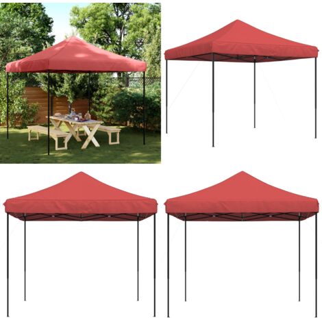 Tenda da Festa Pieghevole Pop-Up Bordò 292x292x315 cm - Tenda pop-up - Tenda pieghevole