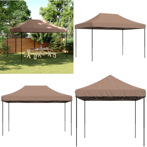 Tenda da Festa Pieghevole Pop-Up Marrone 410x279x315 cm - Tenda pop-up - Tenda pieghevole