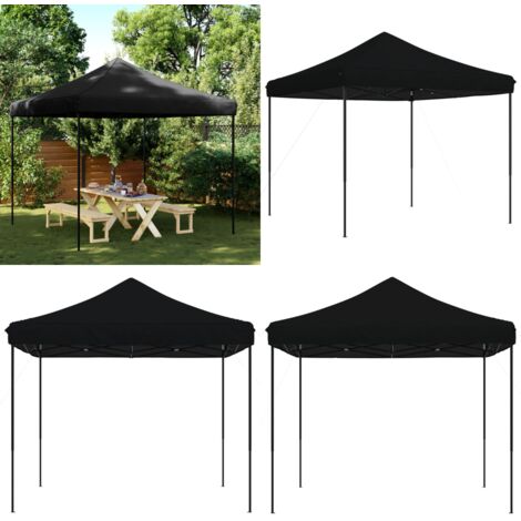 Tenda da Festa Pieghevole Pop-Up Nero 292x292x315 cm - Tenda pop-up - Tenda pieghevole