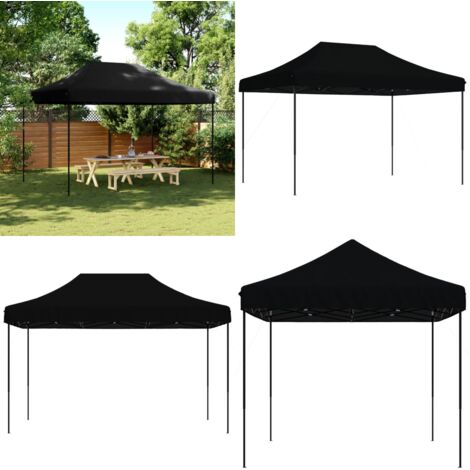 Tenda da Festa Pieghevole Pop-Up Nero 410x279x315 cm - Tenda pop-up - Tenda pieghevole