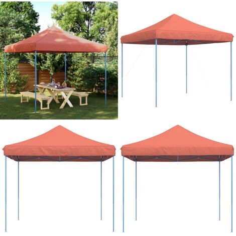 Tenda da Festa Pieghevole Pop-Up Terracotta 292x292x315 cm - Tenda pop-up - Tenda pieghevole