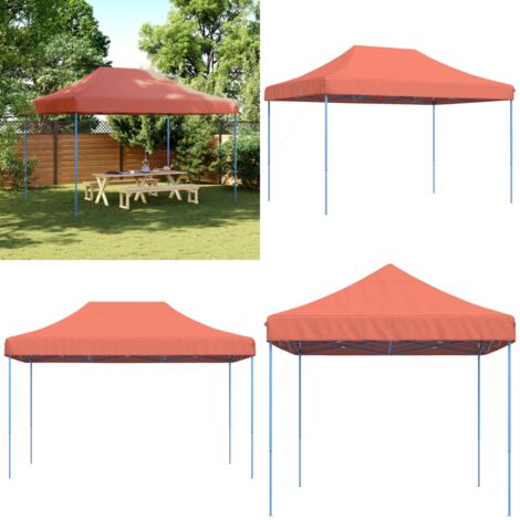 Tenda da Festa Pieghevole Pop-Up Terracotta 410x279x315 cm - Tenda pop-up - Tenda pieghevole