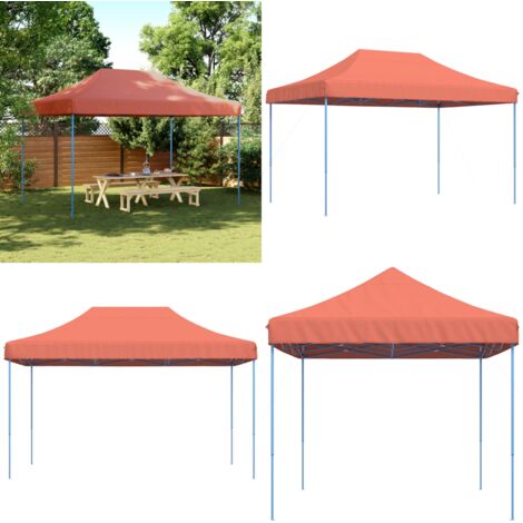 Tenda da Festa Pieghevole Pop-Up Terracotta 440x292x315 cm - Tenda pop-up - Tenda pieghevole
