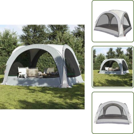 Tenda da festa - vidaXL Tenda per Feste Bianca Impermeabile - Tenda con rete