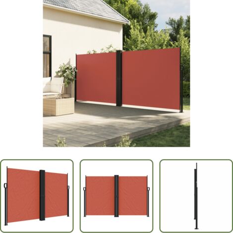 Tenda da giardino -  Tenda da Sole Laterale Retrattile Terracotta 160x1000 cm